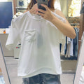 韓國 National Geographic 女款 Women's Airflow Hybrid Semi-Crop Short Sleeve T-shirt (涼爽面料)【NG874】