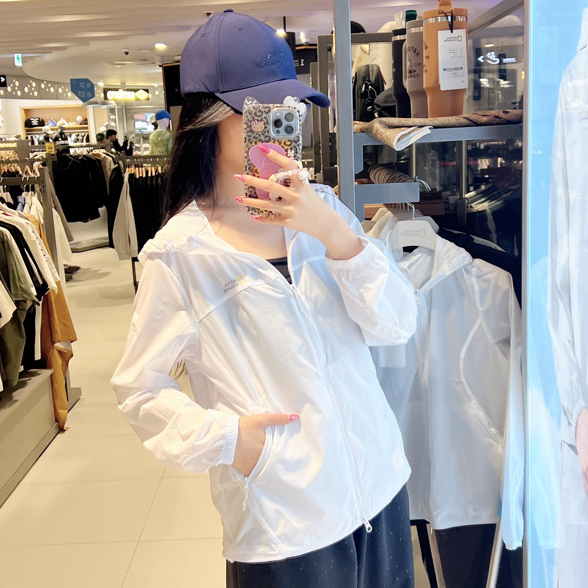 韓國 National Geographic Women's Wallace Hooded Full-Zip Windbreaker【NG992】