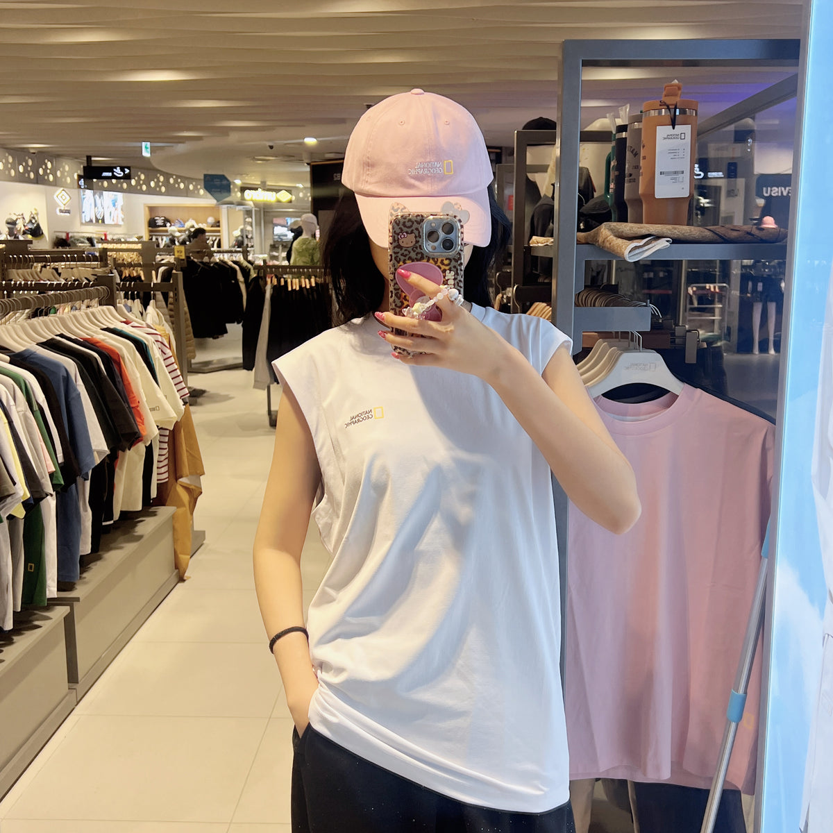 韓國 National Geographic Sleeveless T-shirt【NG941】