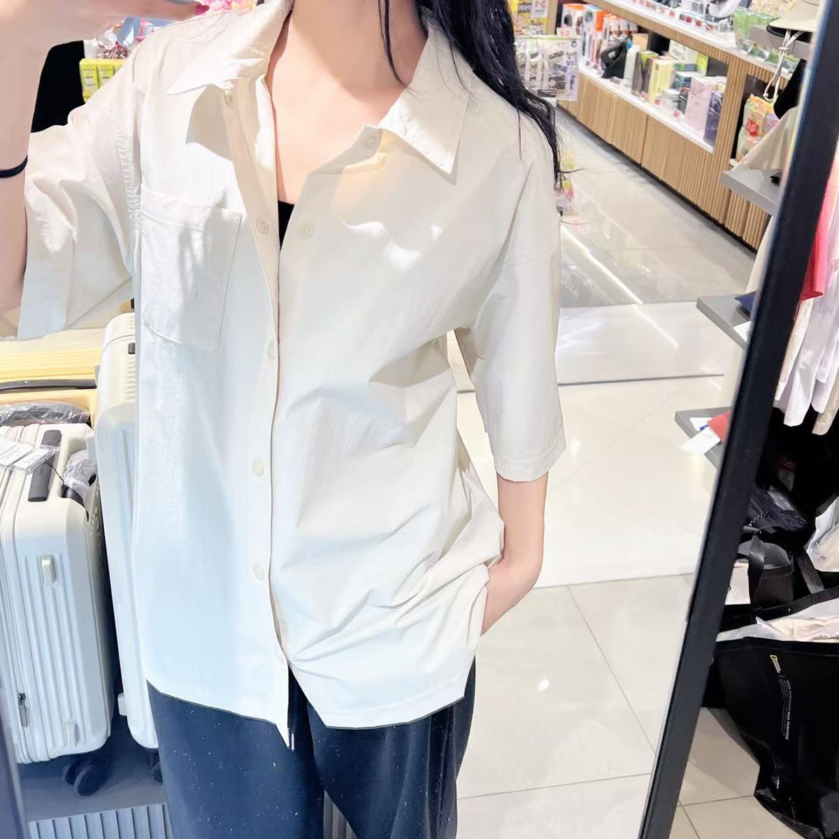 韓國 National Geographic Freeze Stretch Short Sleeve Shirt (涼爽速乾防曬面料)【NG852】