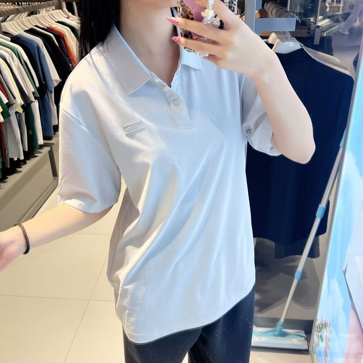 韓國 National Geographic Airflow Short Sleeve Collared T-shirt【NG948】