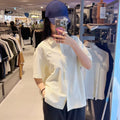韓國 National Geographic Women's Seersucker Oversized Cover-up Shirt【NG989】