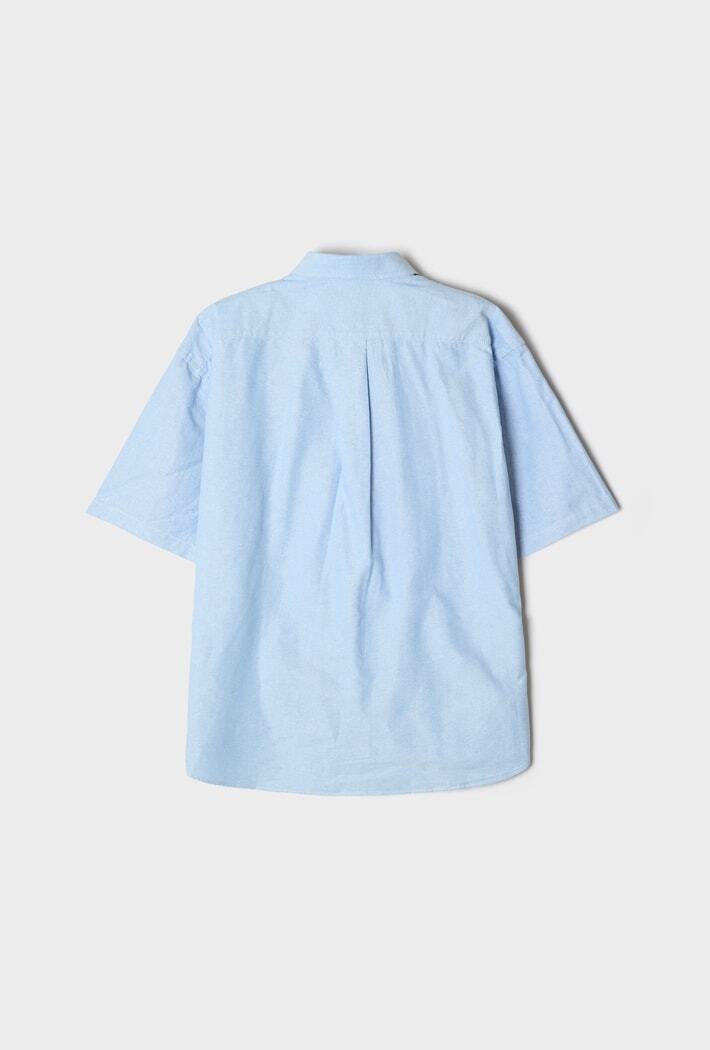 韓國 SPAO Oversized Short Sleeve Oxford Shirt【SP407】