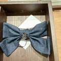 韓國 Marithe Francois Girbaud Circle Logo Ribbon Hair Pin【MD196】 Blue 一般商品
