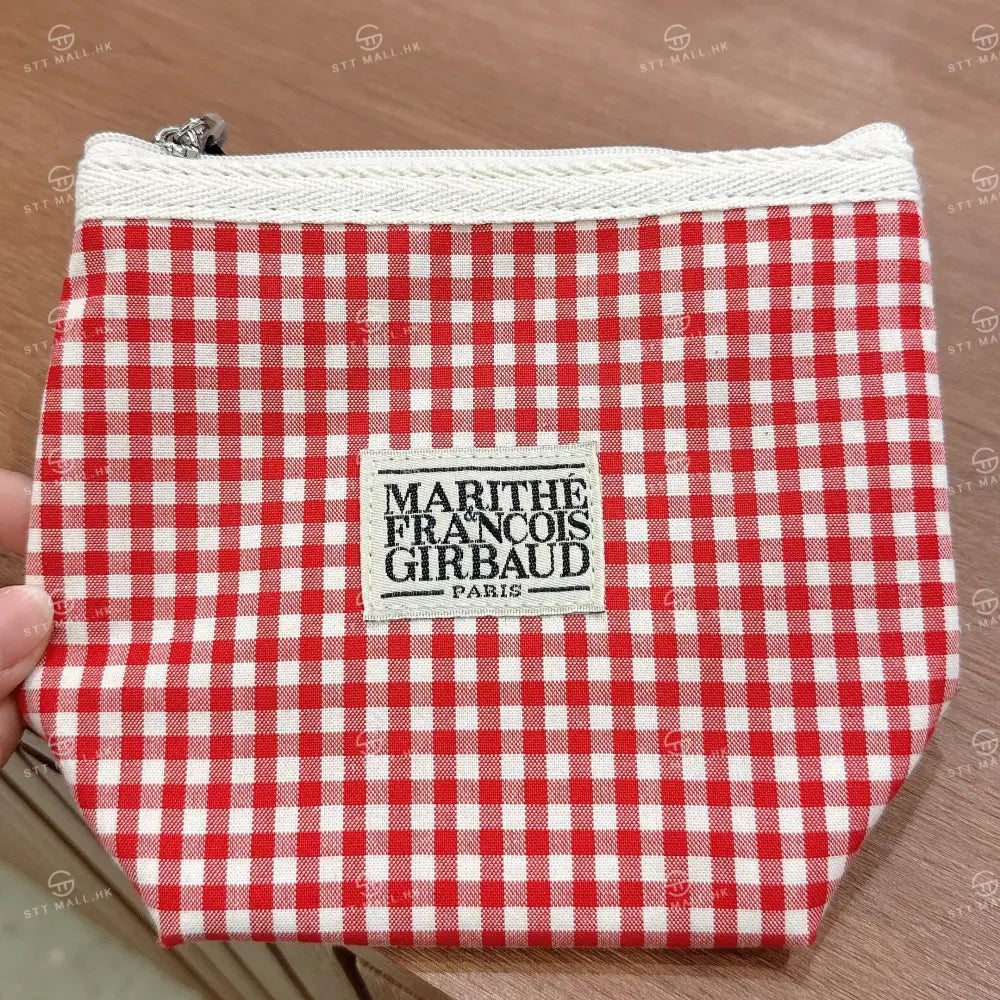 韓國 Marithe Francois Girbaud Classic Logo Cheak Pouch【MD116】 Red 一般商品