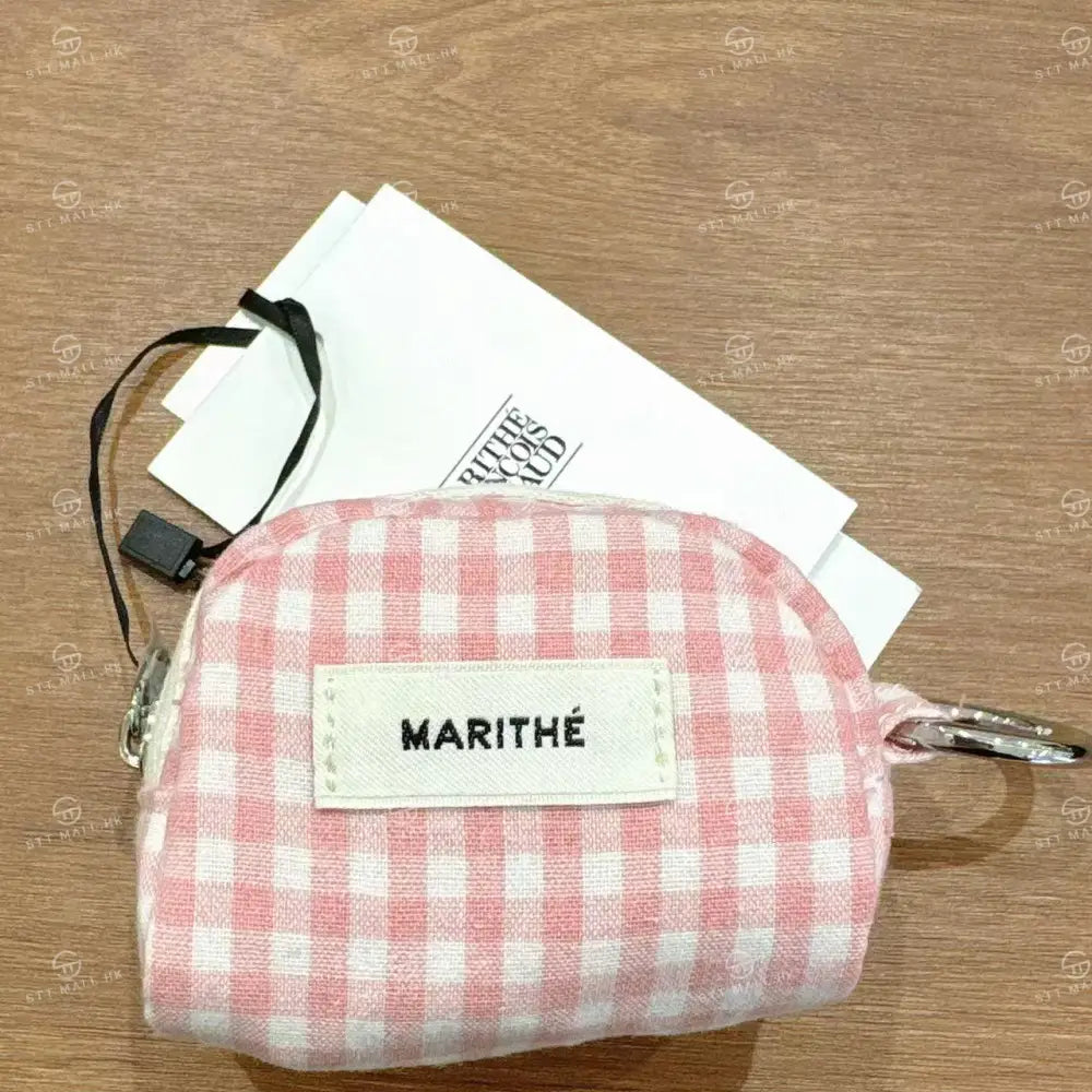 韓國 Marithe Francois Girbaud Regular Logo Mini Keyring Pouch【MD115】 Pink 一般商品