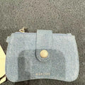 韓國 Marithe Francois Girbaud Regular Logo Peanut Keyring Wallet【MD194】 Blue 一般商品