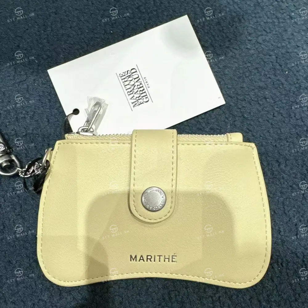 韓國 Marithe Francois Girbaud Regular Logo Peanut Keyring Wallet【MD194】 Light Yellow 一般商品