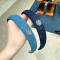 韓國 Marithe Francois Girbaud Regular Logo Slim Denim Hairband【MD197】 一般商品