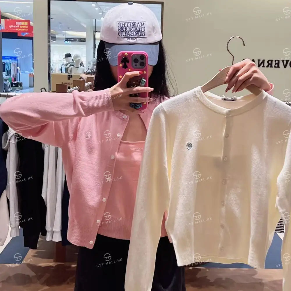 韓國 Marithe Francois Girbaud W Basic Knit Cardigan SetUp【MD160】 Ivory / S 一般商品