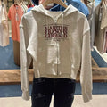 韓國 Marithe Francois Girbaud Women’s Embroidery Classic Logo Crop Hoodie Zipup【MD086】 一般商品
