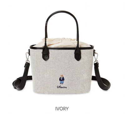 韓國 WhoAU Steve Canvas Tote Bag【WA274】