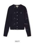 韓國 WhoAU Steve High Gauge Cotton Cable Cardigan【WA262】 Navy / S 一般商品