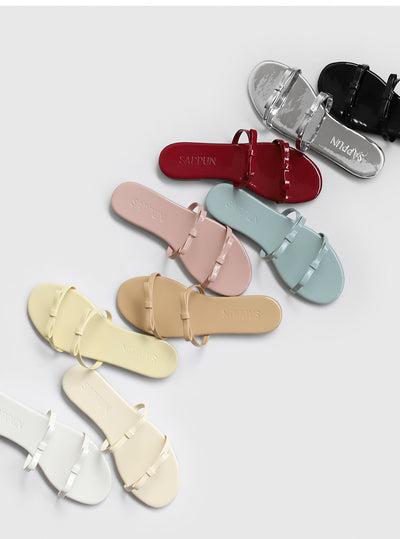 韓國 Sappun Teroche ribbon strap slippers (1cm)【SA091】