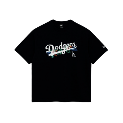 韓國 New Era Dodgers Flower Script T-shirt【NR189】