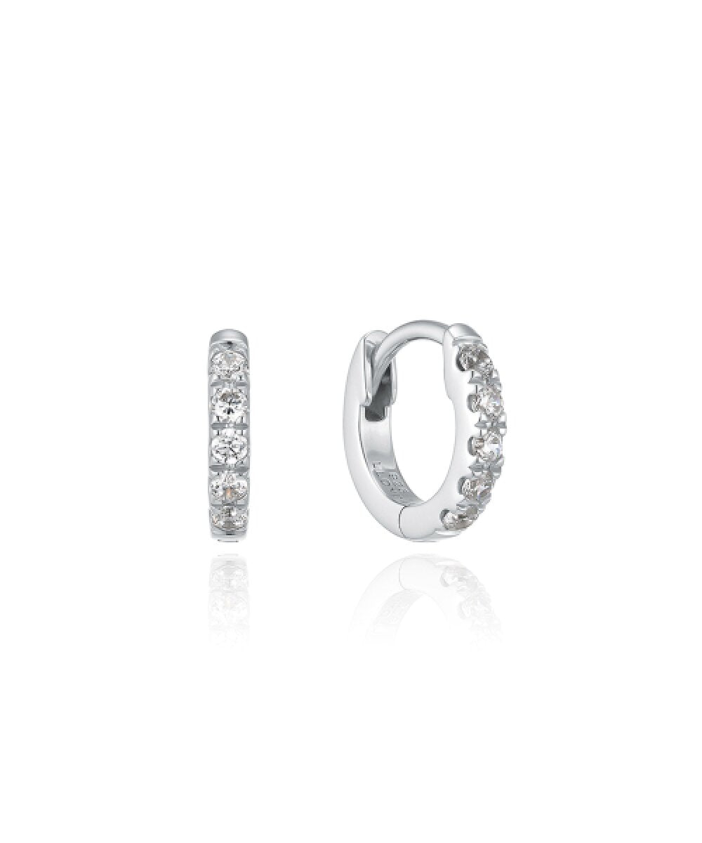 韓國 Lloyd Silver 925 Basic Setting 10mm One-Touch Hoop Earrings【LD001】