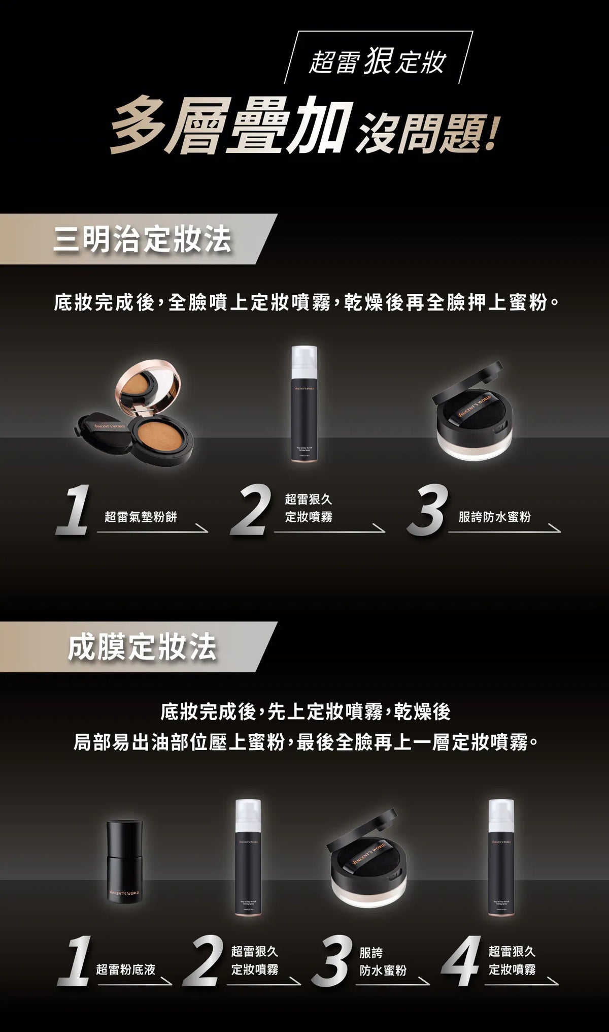 文森先生 超雷狠久定妝噴霧 100ml【SE1282】