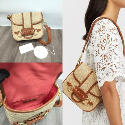 See By Chloe Saddie in Natural Jute Shoulder Bag [SM1580]
