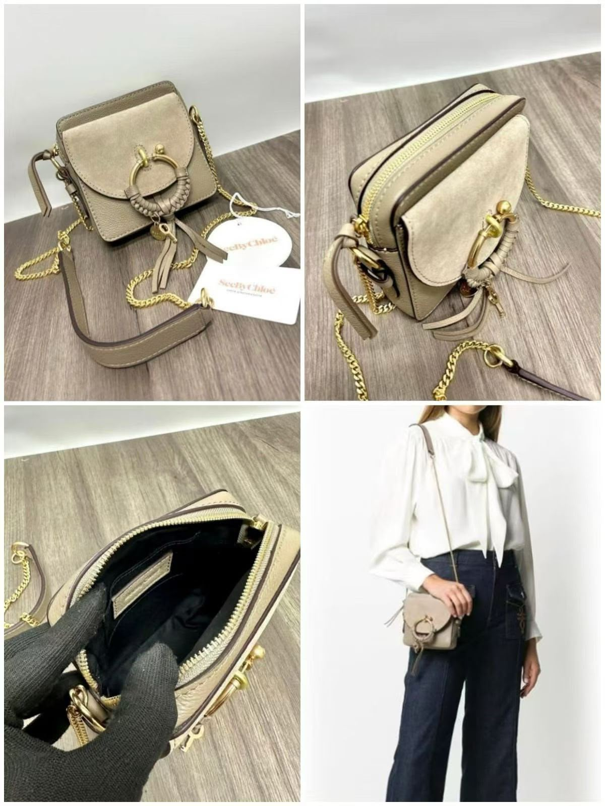 See By Chloe Joan Camera Bag in Motty Grey [SM1583]