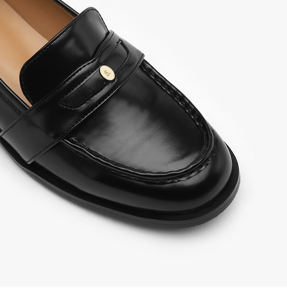 韓國 Sappun Levine round penny loafers (3cm)【SA065】