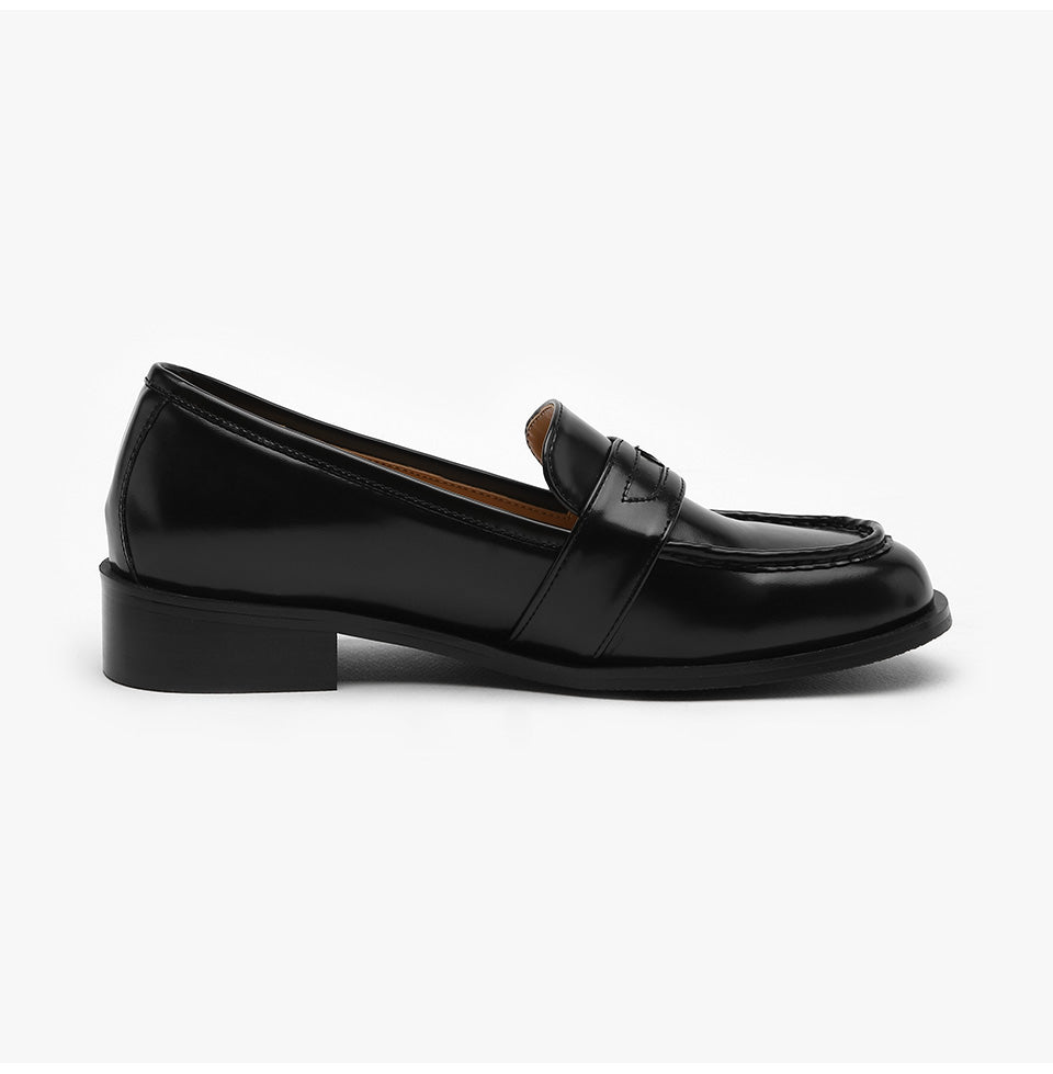 韓國 Sappun Levine round penny loafers (3cm)【SA065】