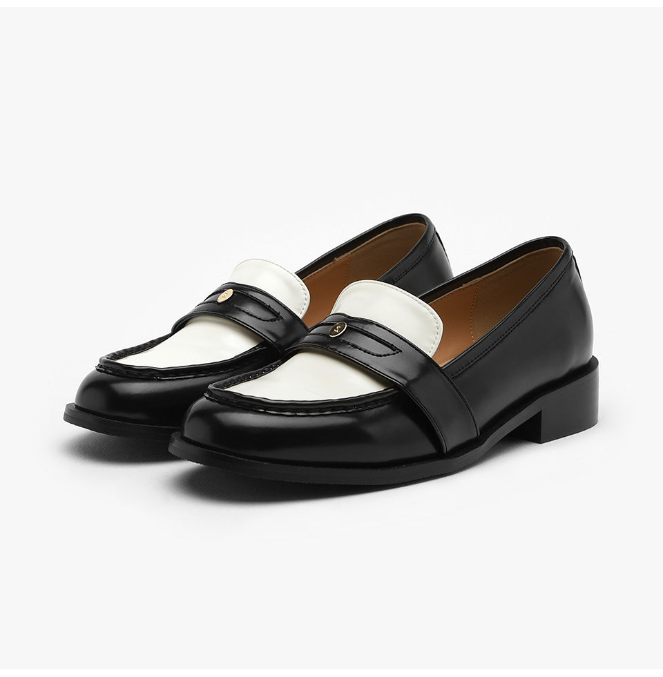 韓國 Sappun Levine round penny loafers (3cm)【SA065】