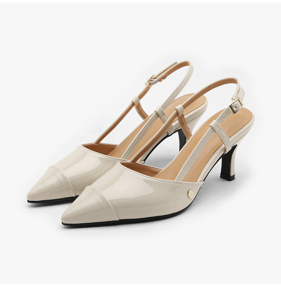韓國 Sappun Arinth Enamel Slingback Heel【SA021】