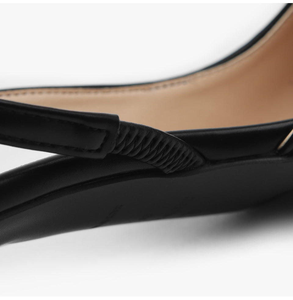 韓國 Sappun Irena Two-tone Square Slingback Heel【SA034】