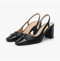 韓國 Sappun Irena Two-tone Square Slingback Heel【SA034】