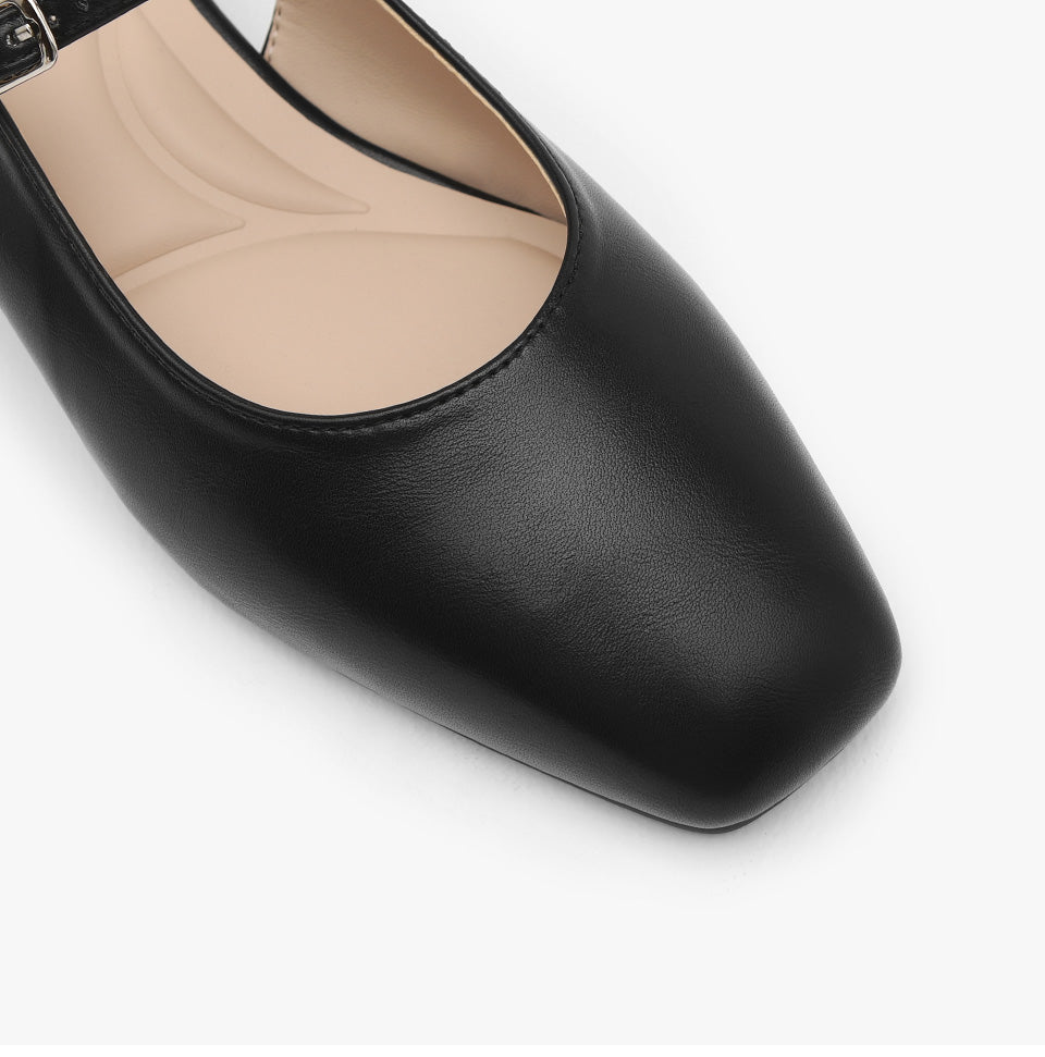 韓國 Sappun Daphni Mary Jane Slingback Flat Shoes (3cm)
 【SA074】