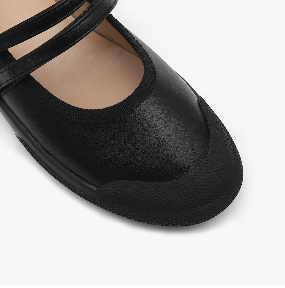 韓國 Sappun Bernice Double Strap Mary Jaine Sneakers (3cm)
 【SA058】