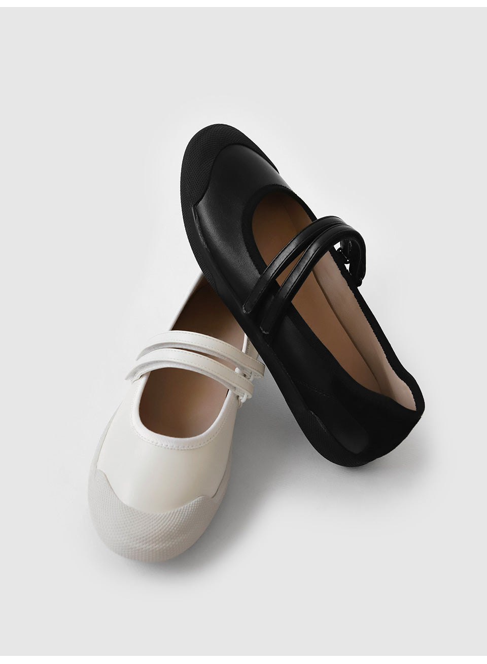 韓國 Sappun Bernice Double Strap Mary Jaine Sneakers (3cm)
 【SA058】