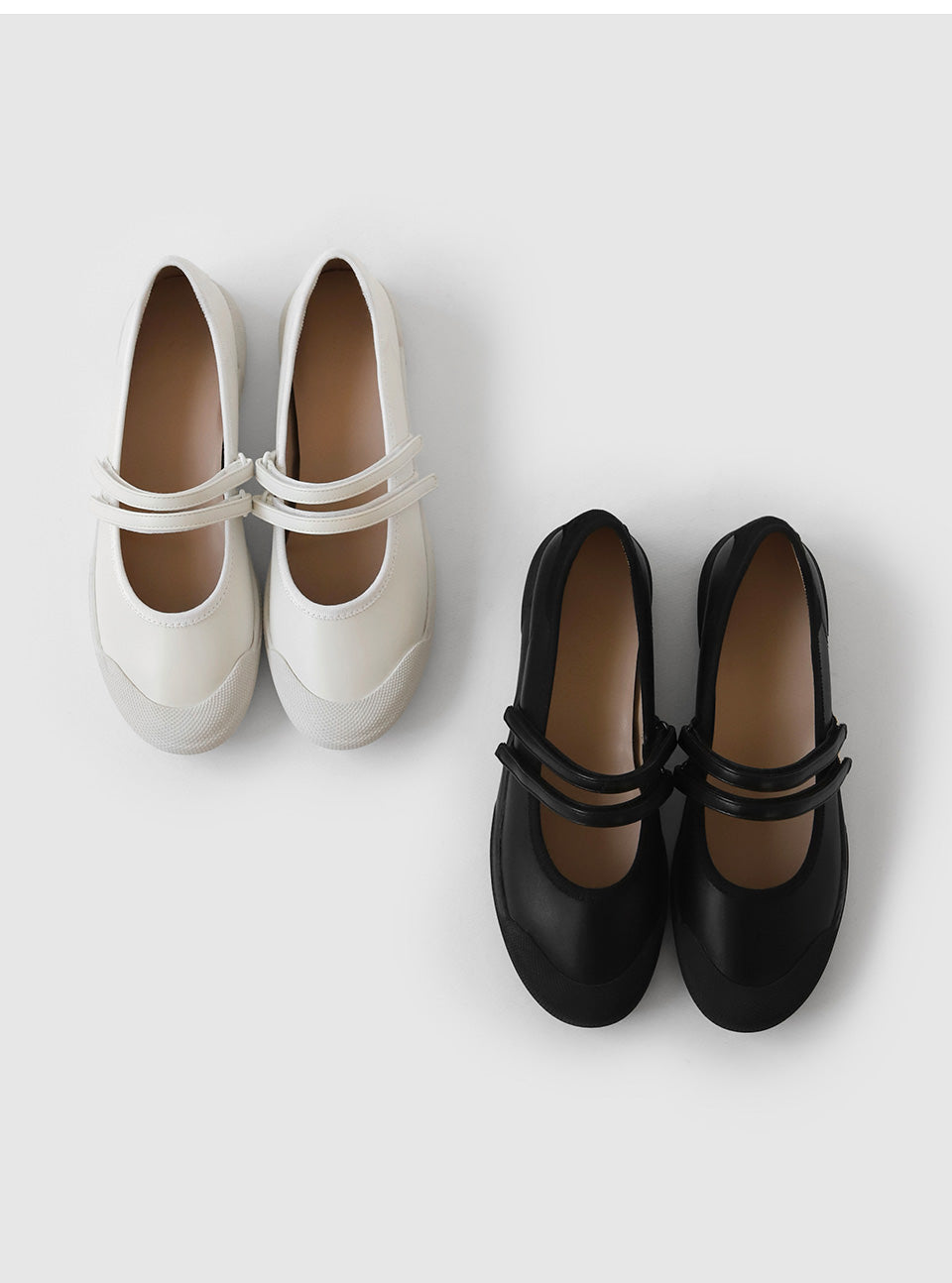 韓國 Sappun Bernice Double Strap Mary Jaine Sneakers (3cm)
 【SA058】