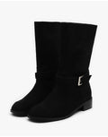 【現貨】韓國 Sappun Trina Buckle Strap Mid Boots (3.5cm)【AU064】